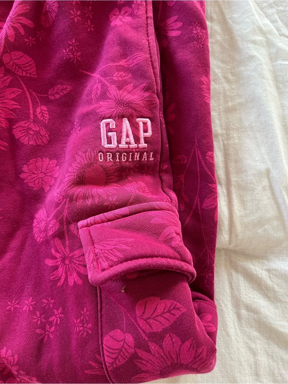 Old Navy Pink Floral Cargo Joggers